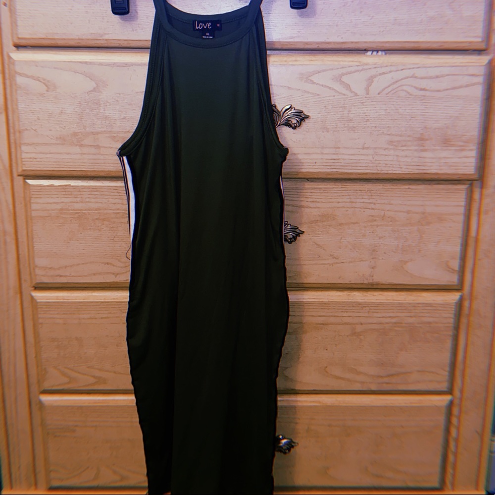 Olive Green Sexy Fitting Dress 🔥🥵
